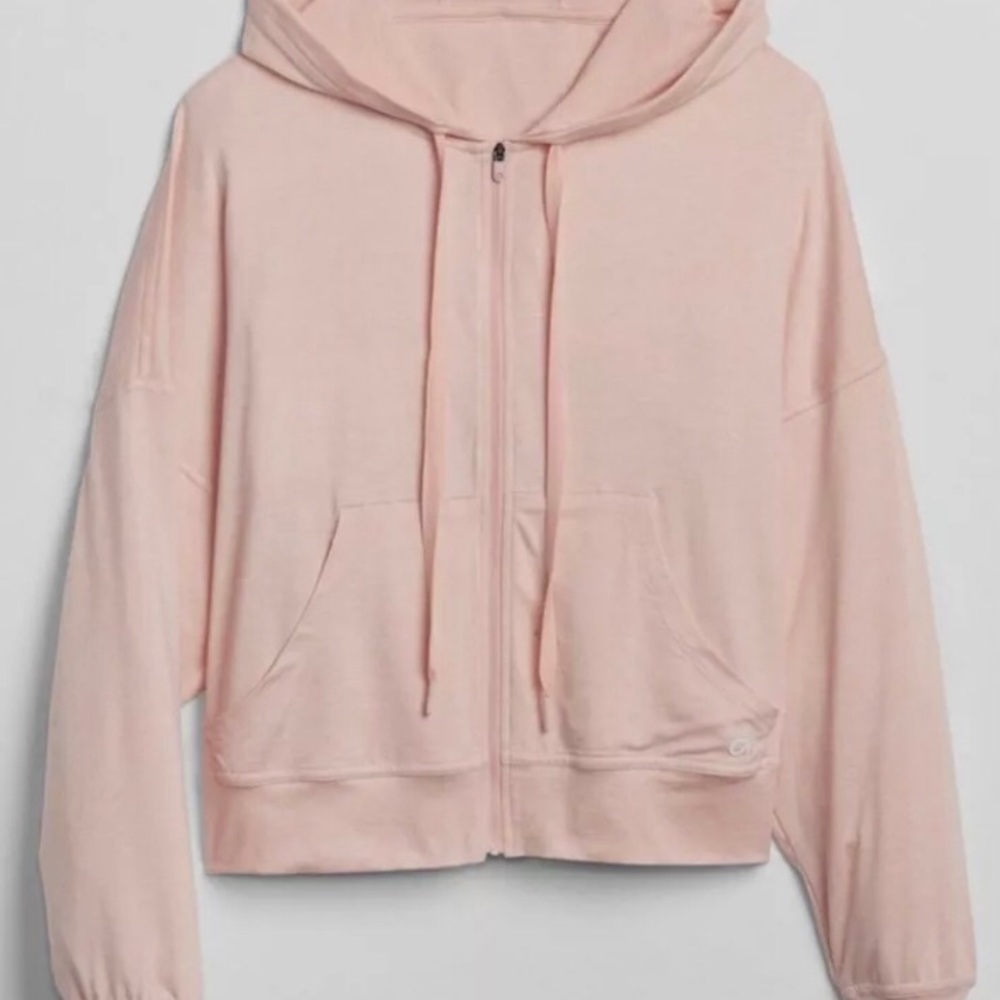 GapFit Women’s Brushed Tech Jersey in Salmon M